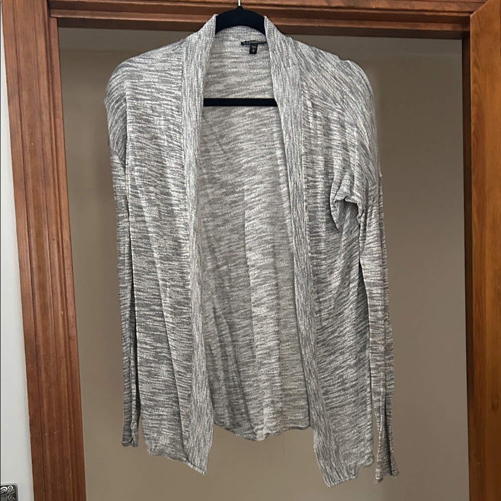 Express Light Grey Open Cardigan, Medium